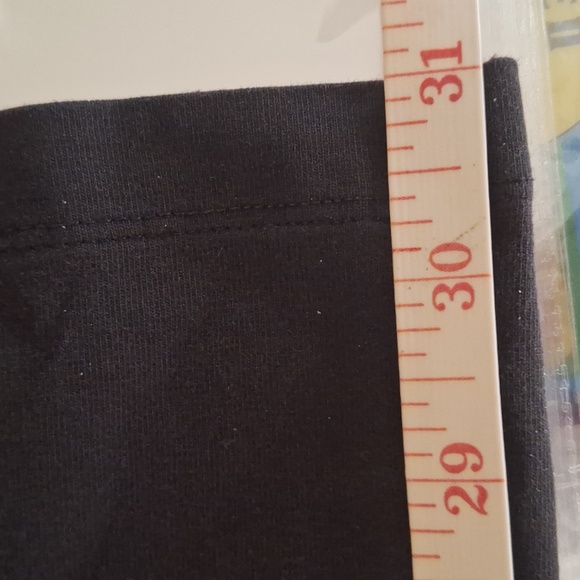 Pink Victorias Secret Black Fold Over Women's Yoga Leggings Size Small Petite - Picture 9 of 10